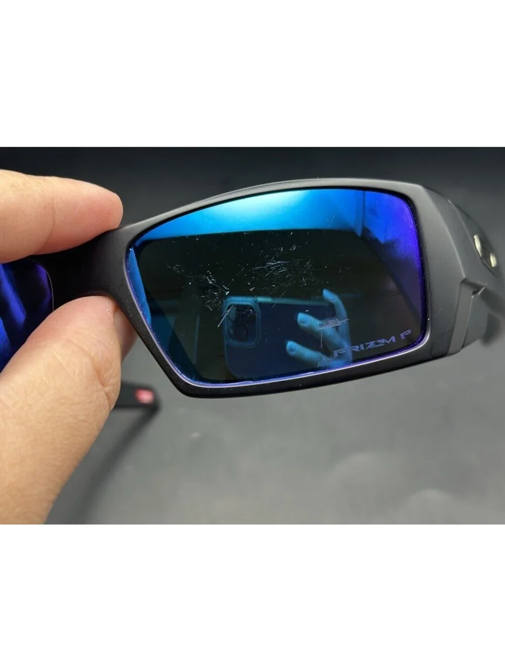 Oakley Gascan Matte Black/Prizm Sapphire Iridium Polarized Lenses